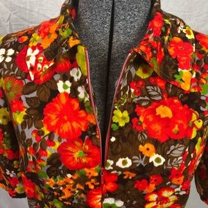 70’s Vintage Zip-up Mini Dress